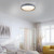 Paul Neuhaus Q-Emilia Grey with Remote Control LED Flush Ceiling Light 