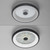 Vertigo Remote Control Black Round 46.5cm LED Flush Ceiling Light