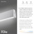 Pure E-Motion Brushed Aluminium LED Motorised Bar Pendant Light