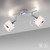 Leuchten Direkt Accor 2 Light Polished Chrome Adjustable Wall Spotlight 
