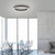 Paul Neuhaus Pure-Lines Anthracite Round 30W LED Flush Ceiling Light 