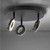 Sileda 3 Light Anthracite Adjustable Plate LED IP44 Bathroom Ceiling Light