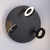 Paul Neuhaus Sileda 3 Light Anthracite Adjustable Plate LED IP44 Bathroom Ceiling Light 