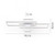 Leuchten Direkt Asmin Stainless Steel Dimmable LED Flush Ceiling Light 