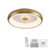 Vertigo Remote Control Matt Brass Round 46.5cm LED Flush Ceiling Light