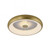 Vertigo Remote Control Matt Brass Round 46.5cm LED Flush Ceiling Light