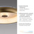 Leuchten Direkt Vertigo Remote Control Matt Brass Round 46.5cm LED Flush Ceiling Light 