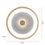 Leuchten Direkt Vertigo Remote Control Matt Brass Round 46.5cm LED Flush Ceiling Light 