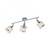 Leuchten Direkt Accor 3 Light Polished Chrome Adjustable Ceiling Spotlight 