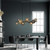 Popsicle 10 Light Black with Glass Spheres Bar Pendant Light