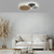 Q-Piato Anthracite with Multi Color Diffuser 35W LED Flush Ceiling Light