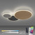 Paul Neuhaus Q-Piato Anthracite with Multi Color Diffuser 35W LED Flush Ceiling Light 