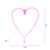 Neon-HERZ Pink Heart LED Wall Light