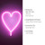 Neon-HERZ Pink Heart LED Wall Light