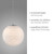 Bolo 25cm Starry Opal Globe LED Single Pendant Light