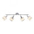Leuchten Direkt Accor 4 Light Polished Chrome Adjustable Ceiling Spotlight 