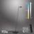 Pure-Mira Black Adjustable Head LED Floor Lamp