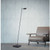 Pure-Mira Black Adjustable Head LED Floor Lamp