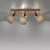 Green Michel 3 Natural Wood Adjustable Bar Ceiling Spotlight