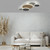 Q-Piato Anthracite with Multi Color Diffuser 49W LED Flush Ceiling Light