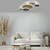 Paul Neuhaus Q-Piato Anthracite with Multi Color Diffuser 49W LED Flush Ceiling Light 