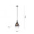 Pilua Chrome with Smoke Glass Pendant Light