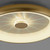 Vertigo Remote Control Matt Brass Round 61cm LED Flush Ceiling Light