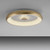 Vertigo Remote Control Matt Brass Round 61cm LED Flush Ceiling Light