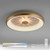 Leuchten Direkt Vertigo Remote Control Matt Brass Round 61cm LED Flush Ceiling Light 
