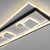 Mailak White and Black Rectangle LED Flush Ceiling Light