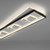 Paul Neuhaus Mailak White and Black Rectangle LED Flush Ceiling Light 