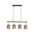 Green Tribu 4 Light Taupe Bar Pendant Light