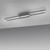 Leuchten Direkt Asmin Black 95cm LED Flush Ceiling Light 