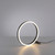 Leuchten Direkt Ritus Anthracite Ring LED Table Lamp 