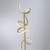 Curls 2 Light Matt Brass LED Floor Lamp