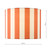 Cicada Orange Stripe 20cm Shade Only