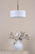 Dar Lighting Isla 3 Light Antique Bronze with Ivory Shade 40cm Shaded Pendant Light 