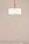 Dar Lighting Isla 3 Light Antique Bronze with Ivory Shade 40cm Shaded Pendant Light 