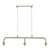 Dar Lighting Feya 3 Light Polished Chrome Fitting Only Bar Pendant Light 