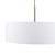 Dar Lighting Isla 3 Light Antique Bronze with Ivory Shade 60cm Shaded Pendant Light 