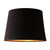 Dar Lighting Pineapple Black Satin 30cm Tapered Drum Shade Only 