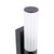 Dar Lighting Lars 2 Light Matt Black with White Frosted Acrylic IP44 Bathroom Wall Light 