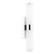 Dar Lighting Lars 2 Light Polished Chrome with White Frosted Acrylic IP44 Bathroom Wall Light 