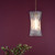 Loire Natural Brass and Clear Glass Pendant Light