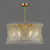 Loire 6 Light Natural Brass and Clear Glass Pendant Light