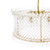 Loire 6 Light Natural Brass and Clear Glass Pendant Light