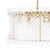Loire 6 Light Natural Brass and Clear Glass Pendant Light