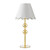 Dar Lighting Tilda Satin Gold with White Shade Table Lamp 