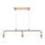 Dar Lighting Feya 3 Light Antique Bronze Fitting Only Bar Pendant Light 