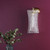 Loire Natural Brass and Clear Glass Wall Light